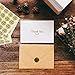 100 Thank You Cards Box Set With Gold Foil Embossed Designs | 4 x 6 Inches, Bulk Blank Note Cards With Envelopes and Gold Stickers | Perfect For Wedding, Bridal Shower, Baby Shower, and Business White