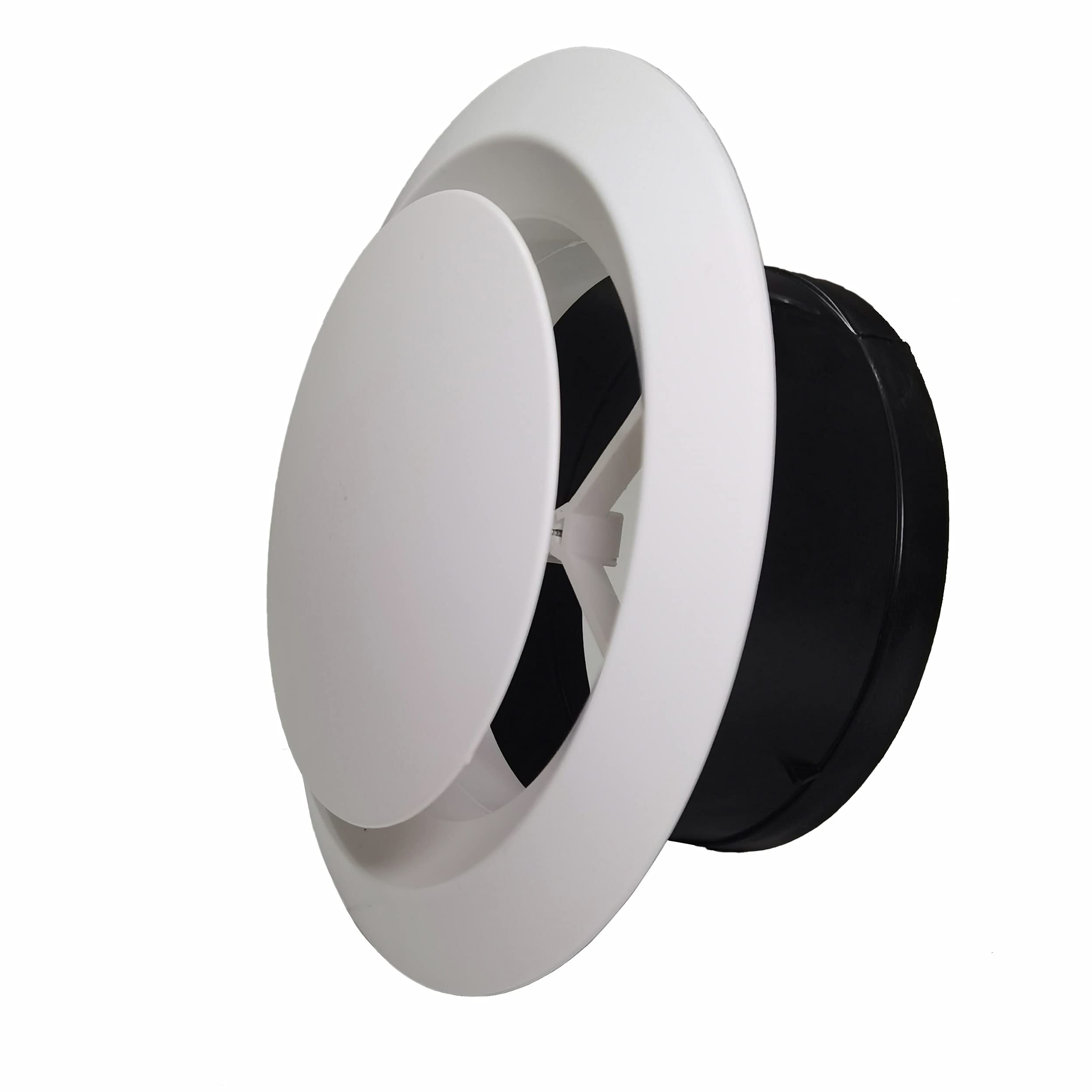 AZITICY Plastic Louvre Air Vent Grille 150mm with Adjustable Air Volume Panel Cover (150mm)