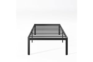 Nordicbed 16 Inch High Platform Twin Bed Frame No Box Spring Needed, Metal Bed Frame Twin, Noise Free, Easy Assembly, Heavy Duty, Black
