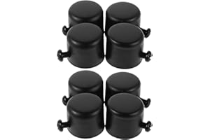 INOOMP Curtain Rod End Caps Decorative Iron Pole Finials 7/8 Inch Diameter Metal Sealed Ends for Window