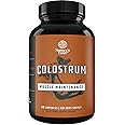 Bovine Colostrum Capsules with Immunoglobulin G - Colostrum Supplement and Muscle Builder for Gut Health Joint Support Immune Health Bone Strength and Brain Support Probiotic Supplement