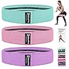 DISUPPO Resistance Bands 3 Sets, Non Slip Exercise Bands voor benen en kont, Workout Fitness Bands Wide Booty Bands voor…