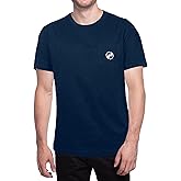 HANDLANDY Mens Work T-Shirt, Crew Neck Short Sleeve T Shirts for Men Casua Pocket Cotton Tee