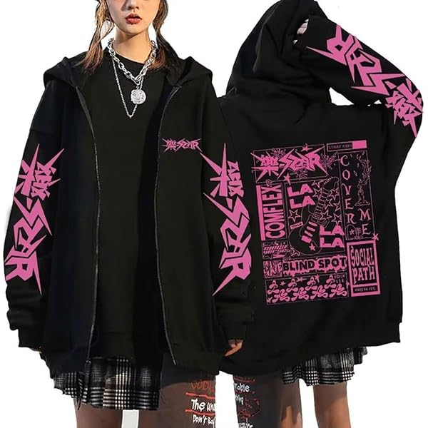 Amazon.com: Kpop Stray Kids Album STAR - Chaqueta con capucha