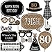 Big Dot of Happiness Adult 80th Birthday - Gold Party Photo Booth Props Kit 20 Count