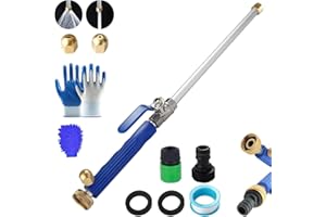 Upgraded Pressure Washer,High Pressure Washer Gun Power Wand Jet Nozzle with 2 Jet Different Nozzle and Hose Quick Connectors