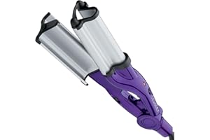 Bed Head Wave Artist Deep Waver | Combat Frizz, Get Long Lasting Results, & Add Massive Shine for Beachy Waves | With Tourmaline Ceramic Technology (Purple)