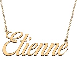 HUAN XUN Customized Custom Simple Any Name Necklace