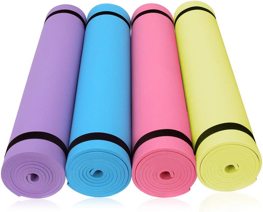 HONGSHAN Extra Thicken All Purpose High Density Non-Slip Exercise Yoga Mat for Yoga, Pilates, Stretching, Meditation, Floor & Fitness Exercises