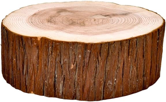Amazon Cottage コテージ 薪割り台 キャンプ用 高さ10cm 樹皮付き Cottage バーベキューコンロ 焚火台