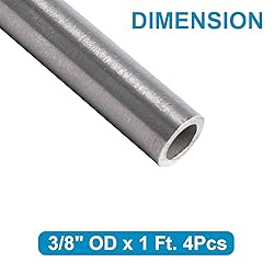 Vigorous 3/8" OD x 1 Ft. 304 Stainless Steel