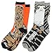 Hyp Star Wars Porg and Chewbacca Men's Crew Socks 2 Pair Pack Shoe Size 6-12 (Porg/Chewbacca)