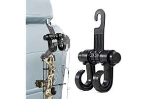 GFYYBKJ Universal Bow Hanger Headrest Mount, Headrest Buddy Bow/Gear Hanger, Archery Bow/Compound Bow and Gear Hanger for Cars, Trucks & SUVs