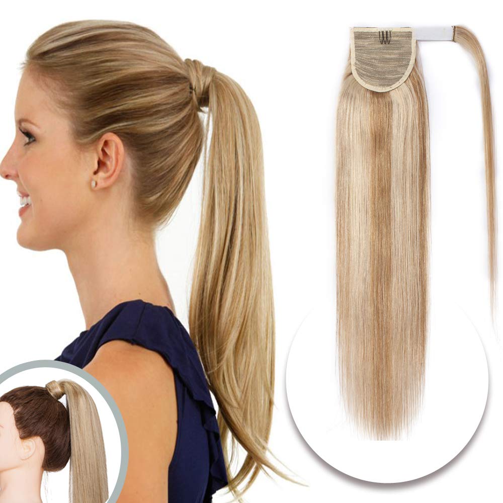 Galleon 20 Inch Wrap Around Ponytail Extensions Remy Human Hair