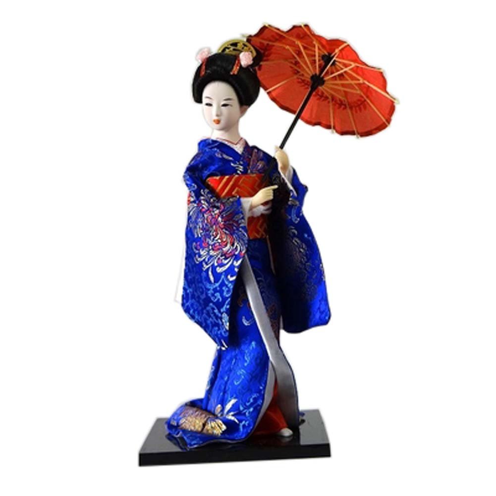 FANCYPUMPKIN Japanese Dolls Geisha Girl Geiko Kimono Doll Home Decoration Art Collection, D-23
