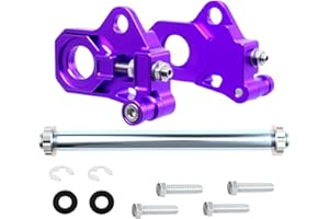 RUDYNESS Motorcycle Rear Axle Adjuster Kit Compatible With For Harley Touring Street Glide Road King FLHR 2009-2023 (Purple)