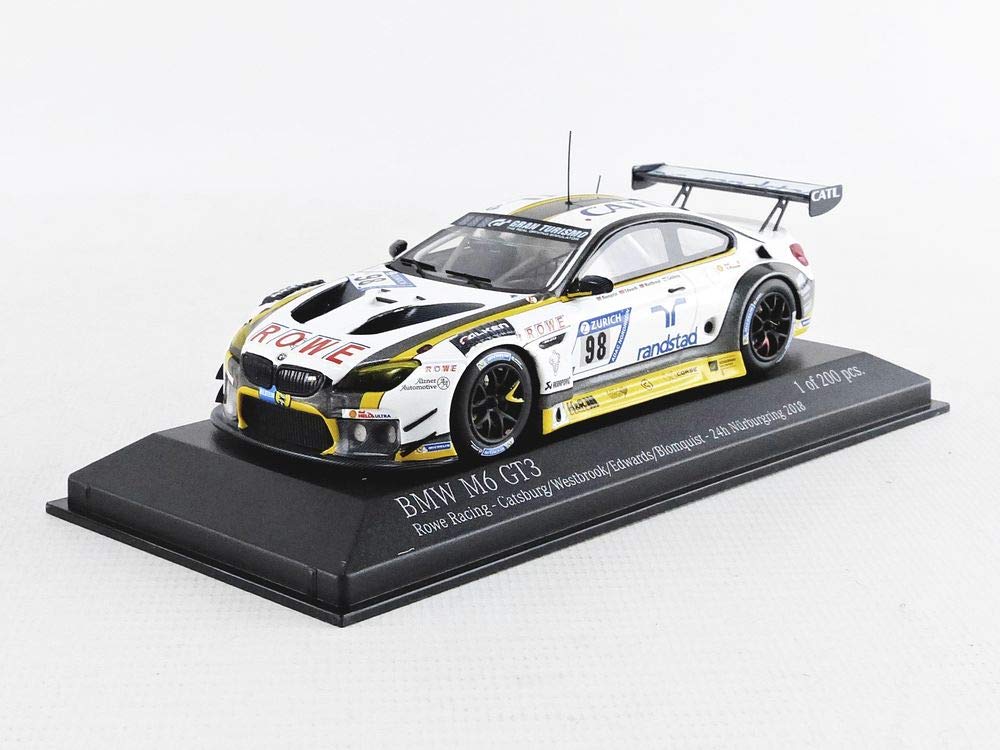 Minichamps 447182698 Collectible Miniature Car White / Yellow / Grey