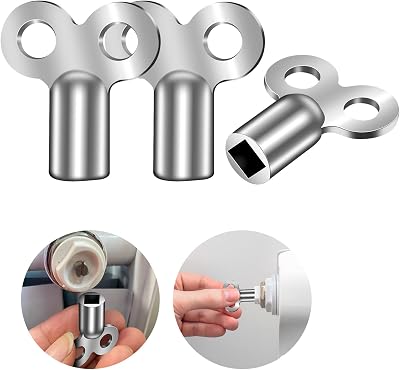 Flintronic Radiator Bleed Key 3 Pack Triangular Zinc Alloy Key 25x23mm