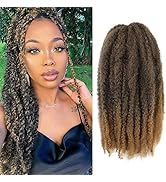 Marley Hair 3 Packs 18 Inch Long Afro Kinky Marley Twist Braiding Hair Natural Synthetic Marley H...