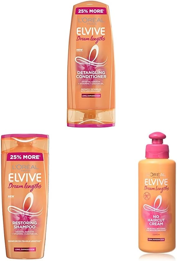 L'Oreal Elvive Dream Lengths Long Hair Shampoo & Conditioner with Serum