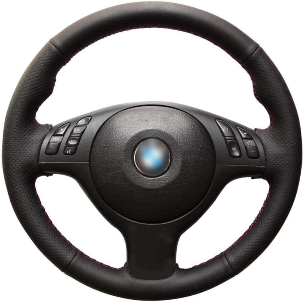 Handstitched nonslip leather steering wheel cover,For BMW M Sport F30
