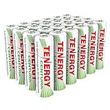 Tenergy Centura AA NiMH Rechargeable Battery, 2000mAh Low Self Discharge Batteries, Pre-Charged AA Batteries, 24 Pack