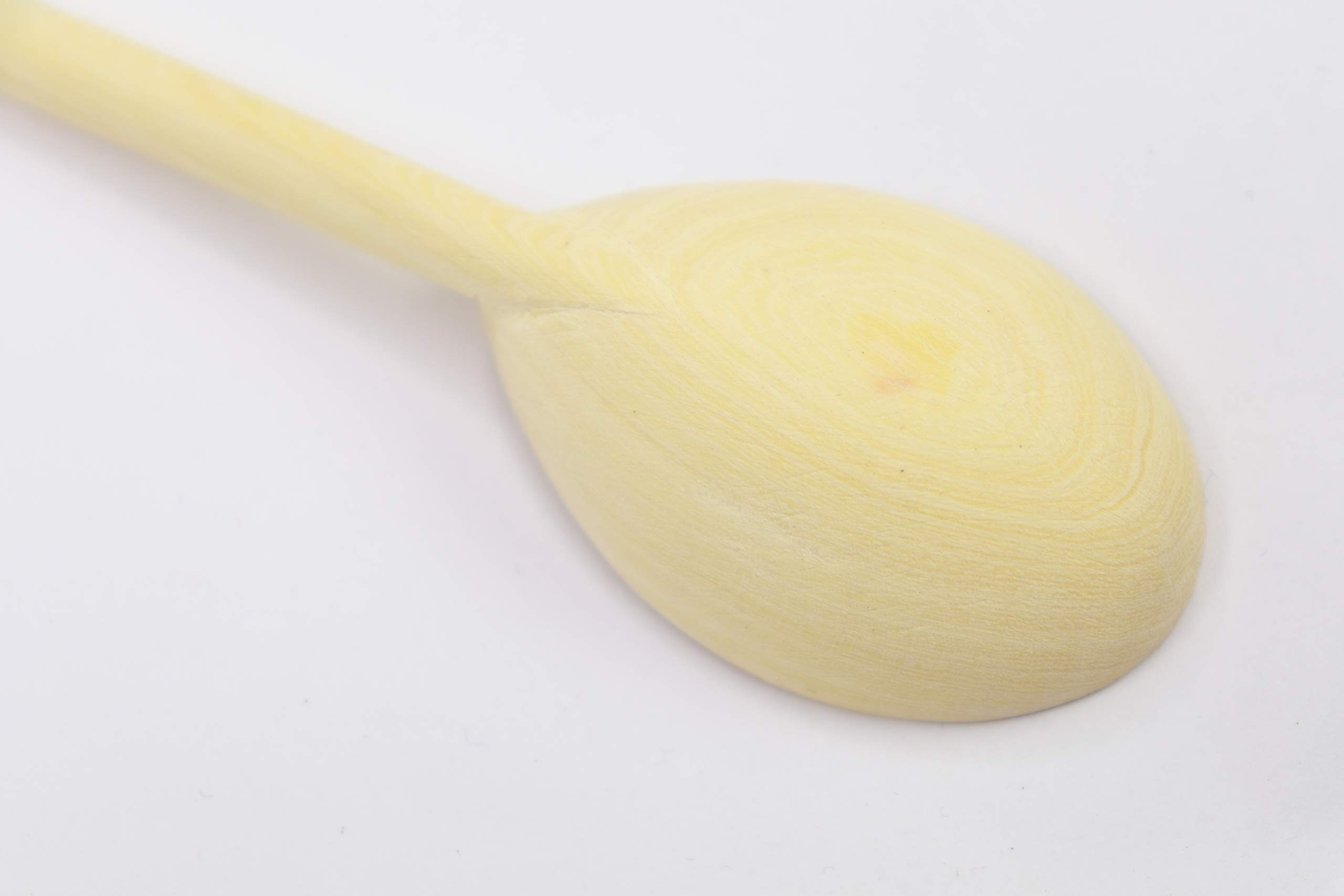 Natural Spa Supplies Handmade Wooden Mixing Spoon, Orange Wood