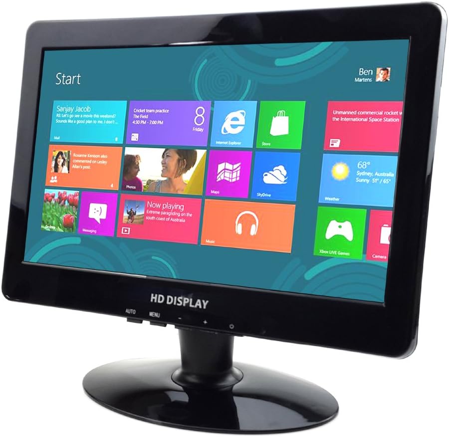 Eleduino 13.3" 1080p Portable Monitor with HDMI, VGA,Speaker Inputs