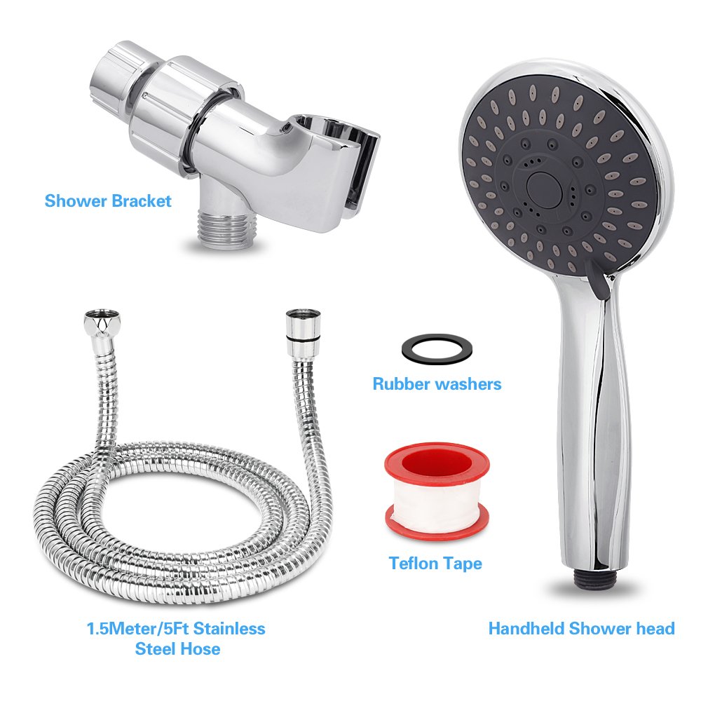 Briout Handheld Shower Head High Pressure 5 Spray Settings Massage Spa