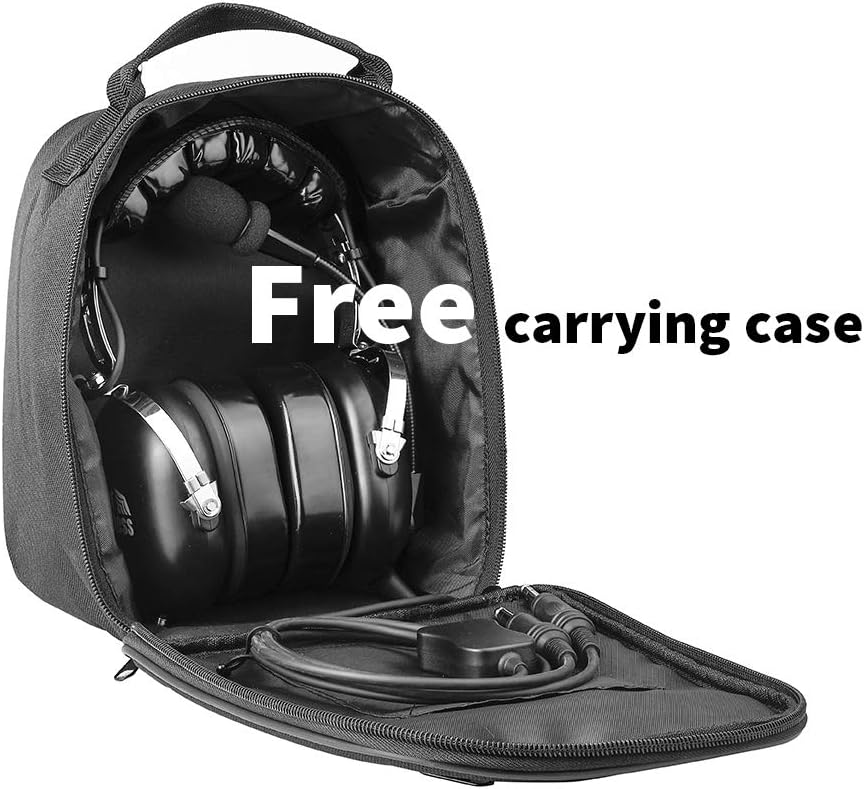 R SPIDER WIRELESS Aviation Headset for Pilots PNR Aviation Headset, Comfortable Ear Seals, Passive Noise Reduction, with Carrying Case - Image 3