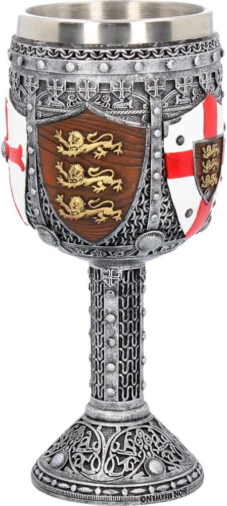 Nemesis Now English Goblet 17cm Grey, Resin w/stainless steel insert - Image 3