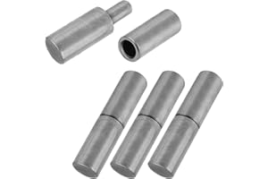 YSKmanhuo 4 PCS Weldable Barrel Hinges, 3" x 3/4", Heavy Duty Steel, Unfinished, Industrial, Carbon Steel Q235B, 700 Lbs Capa