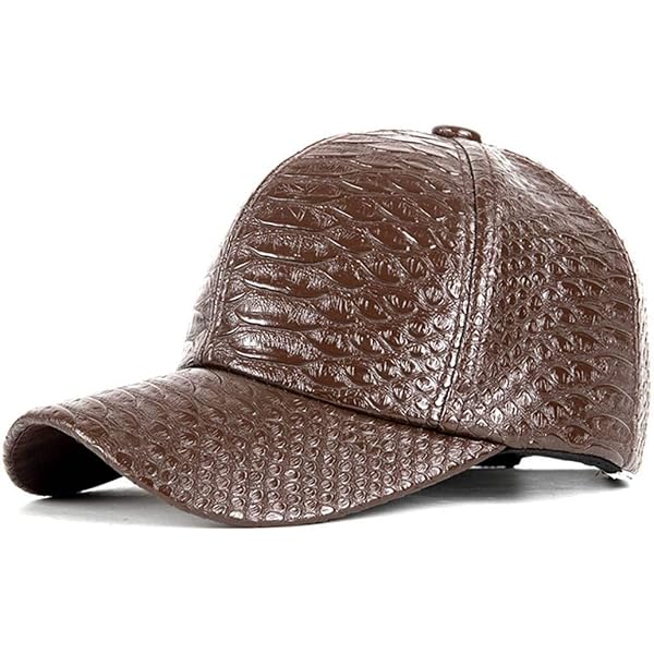 XRDSS Men Women PU Leather Hip-Hop Flat Bill Snapback Hat