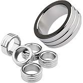 Stainless Steel Anti Slip Fitness Ring Stretcher, Men's Special Strength Exercise Ring -E36CCUS (28mm：A)