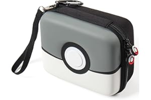 GEAoffice Carrying Case for Trading Cards, Gifts For Boys Girls, Hard-Shell Card Storage Box Fits All Standard Cards, Holds 400+ Cards, (BLACK & WHITE)