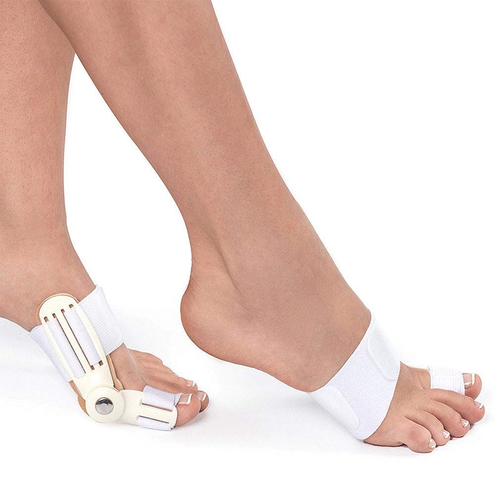 PEDIMEND Bunion Splint (2PCS) - Bunion Aid Hinged Splint for Bunions - Hallax Valgus Pain Relief - Prevent Bunion Progression - Big Toe Straightener - Unisex - Foot Care