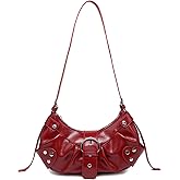 Y2K Purse Shoulder Bag for Women, Top Handle Handbag Small Goth Punk Hobo Clutch Purses Trendy Underarm Bag