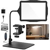 5X Full Page Magnifying Glass with Light and Stand for Reading | 10.6" x 7.8" large lens, reading magnifier for books with hands-free stand; for seniors, low vision, crafts &amp; close wor