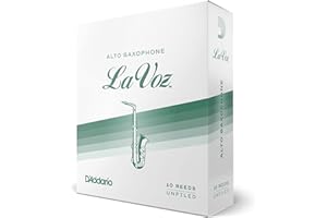 D'Addario La Voz Alto Sax Reeds - Alto Saxophone Reeds - RJC10MD - Unfiled Cut - Medium - 10-Pack