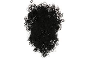 Fancyes Fake Black Hairy Chest Hair for Hunk 20s 60s 70s 80s Fancy Dress Accessories