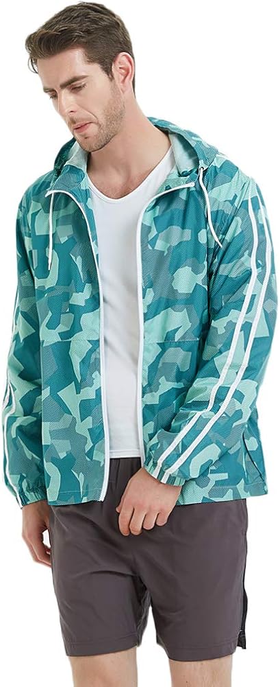 MADHERO Mens Windbreaker Jacket Lightweight 90s Retro Wind Breakers: Clothing