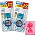 Biore UV Aqua Rich Watery Gel, 2 Pack (5.3oz / 155ml) SPF 50+, PA++++ UVA Protection Rating - Includes Original Japanese Traditional Oil Blotting Paper