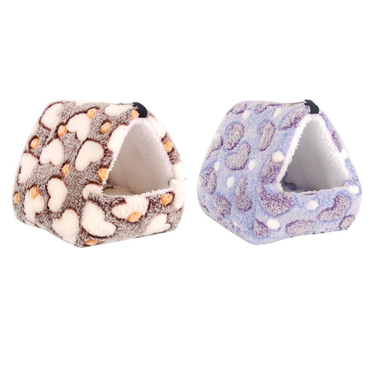 DBAILY Guinea Pig Bed, 2 Pcs Washable Mini Animal House Cage Accessories, for Mini Rabbits, Hamsters, Budgerigar, Peony Parrot or ther Mini Pets