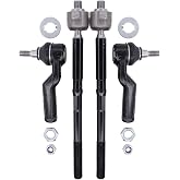 NewYall Inner and Outer Front Left Right Steering Tie Rod End Set | for Ford C-Max Escape 2013-2018 Focus 2012-2018 Transit Connect 2014-2018