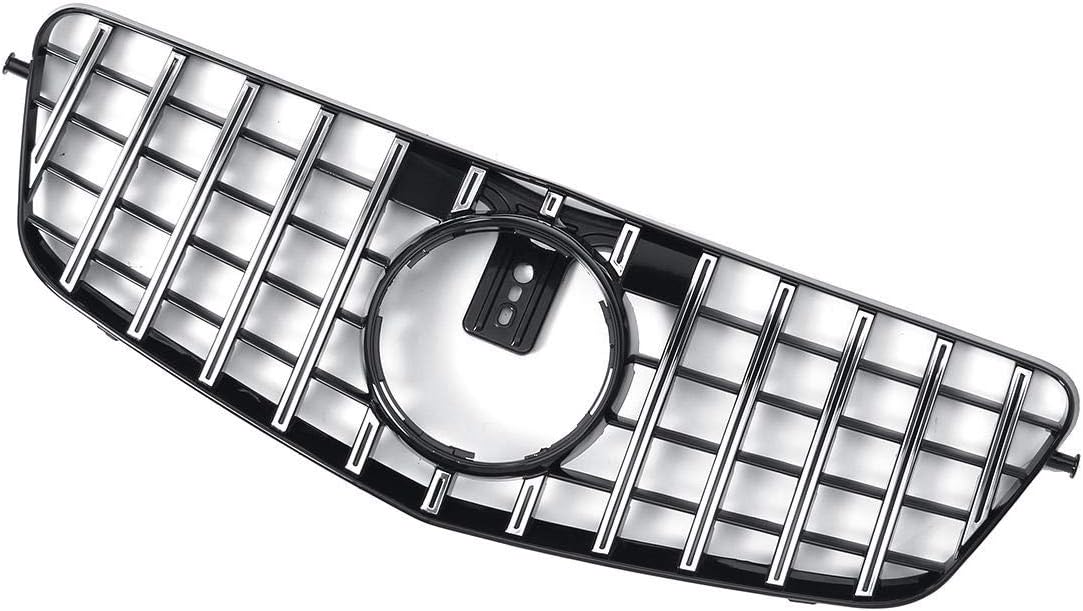 JMENG For W212 E Class E350 E550 2010-13 Silver Front Grille Grill. Automotive grille