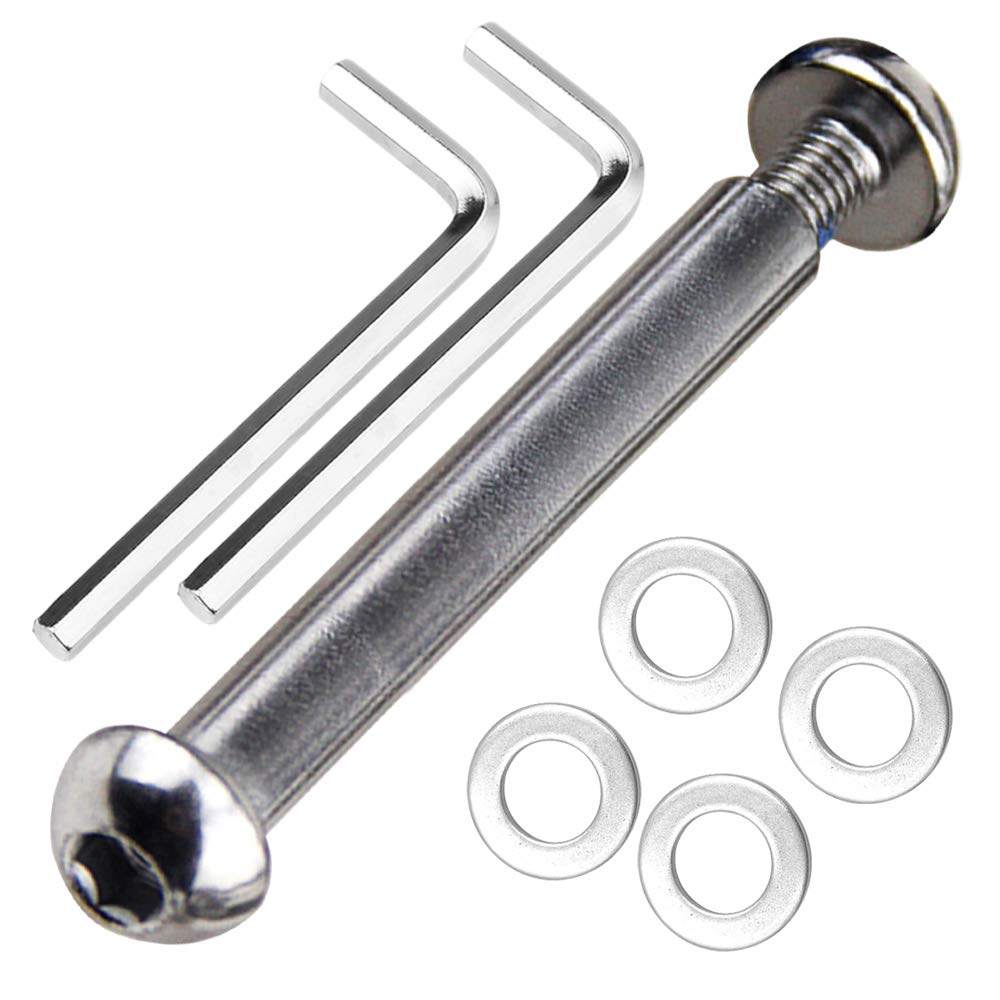 OTFAITP M8 8mm x 28mm-86mm Scooter Front Rear Axle Bolt 8.8 Grade Carbon Steel for Stunt Scooter Dash Teen/Adult Kick Scooter-800+lb Capacity