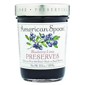 American Spoon Foods Blueberry Lime Preserves Pack of 4