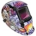 SODIAL(R) Welding Mask Hood Welding Helmet Solar Automatic(Solar Power for Recharge) Face Protection (Clown + Pistol)