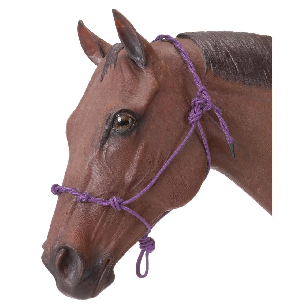 Tough 1 Knotted Rope & Twisted Crown Training Halter, Purple