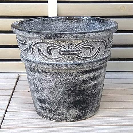 Amazon ベトナム鉢 ラムエル 30cm アイスウォッシュ色 テラコッタ 植木鉢 プランター アンティーク調 陶器鉢 おしゃれ 園芸 ガーデニング ヨーロピアンガーデン 鉢
